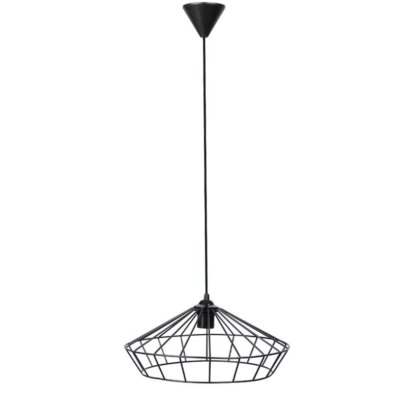 ΜΟΝΟΦΩΤΟ ΚΡΕΜΑΣΤΟ ΦΩΤΙΣΤΙΚΟ ΟΡΟΦΗΣ ΜΕΤΑΛΛΙΚΟ ΜΑΥΡΟ ΧΡΩΜΑ Ε27 36x75εκ