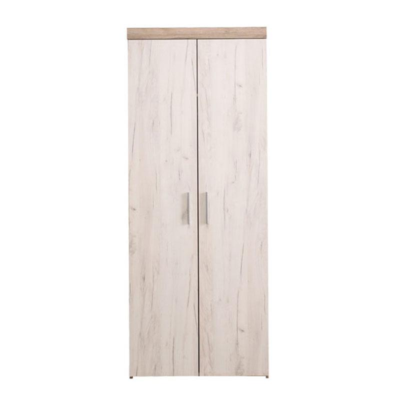 ΝΤΟΥΛΑΠΑ 2Κ Arno Grey Oak-White Oak 80x55x202εκ - Image 3