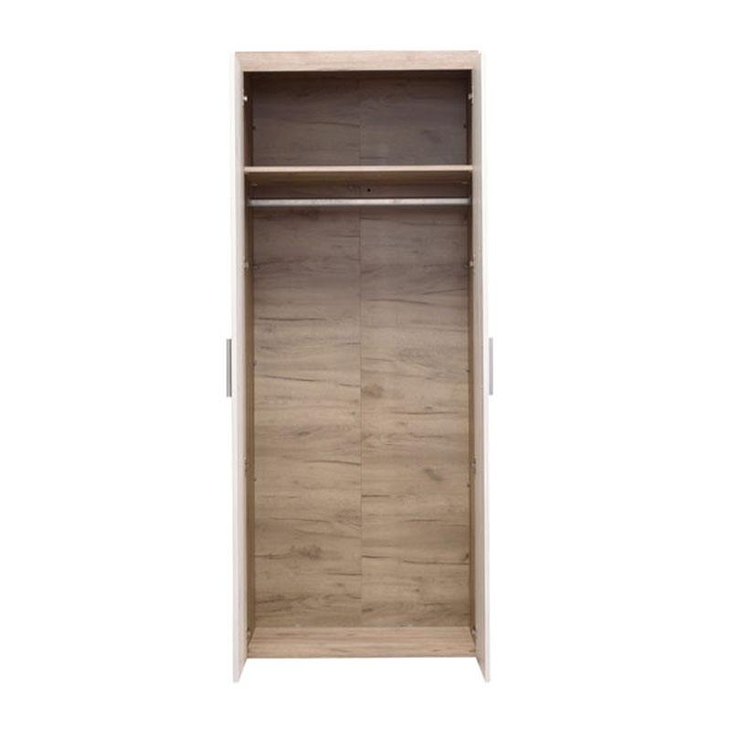 ΝΤΟΥΛΑΠΑ 2Κ Arno Grey Oak-White Oak 80x55x202εκ - Image 4