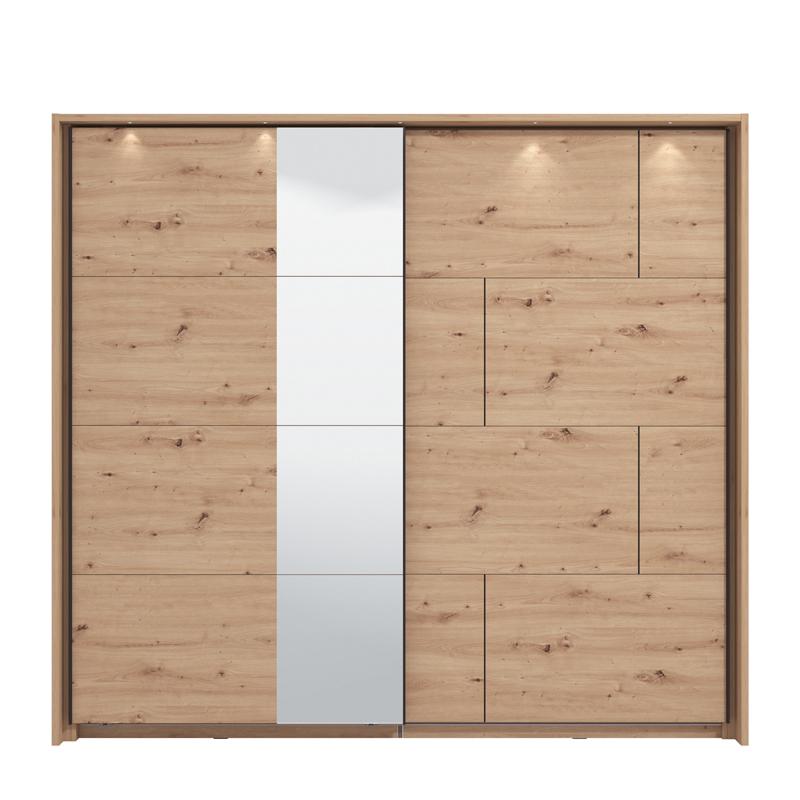 ΝΤΟΥΛΑΠΑ ALERIA 220 OG h205 ARTISAN OΑΚ ΧΡΩΜΑ 220x61x205εκ - Image 6