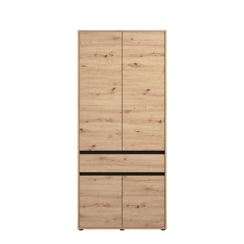 ΝΤΟΥΛΑΠΑ CORBETT 2K1F h211 ARTISAN OAK/ΜΑΥΡΟ ΜΑΤ ΧΡΩΜΑ 93x55x211εκ - Image 3