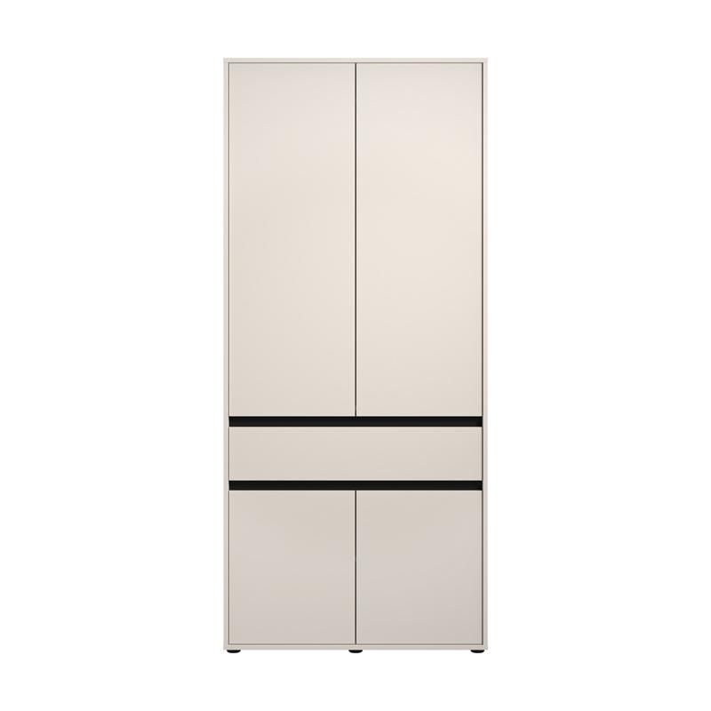 ΝΤΟΥΛΑΠΑ CORBETT 2K1F h211 CASHMERE/ΜΑΥΡΟ ΜΑΤ ΧΡΩΜΑ 93x55x211εκ - Image 3