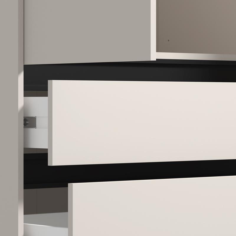 ΝΤΟΥΛΑΠΑ CORBETT 2K3F h211 CASHMERE/ΜΑΥΡΟ ΜΑΤ ΧΡΩΜΑ 93x55x211εκ - Image 5