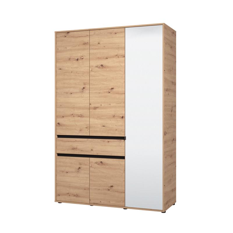 ΝΤΟΥΛΑΠΑ CORBETT 3K1F1O h211 ARTISAN OAK/ΜΑΥΡΟ ΜΑΤ ΧΡΩΜΑ 138x55x211εκ - Image 5