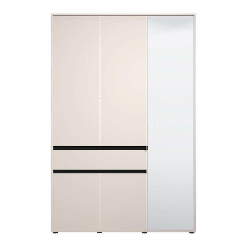 ΝΤΟΥΛΑΠΑ CORBETT 3K1F1O h211 CASHMERE/ΜΑΥΡΟ ΜΑΤ ΧΡΩΜΑ 138x55x211εκ - Image 3