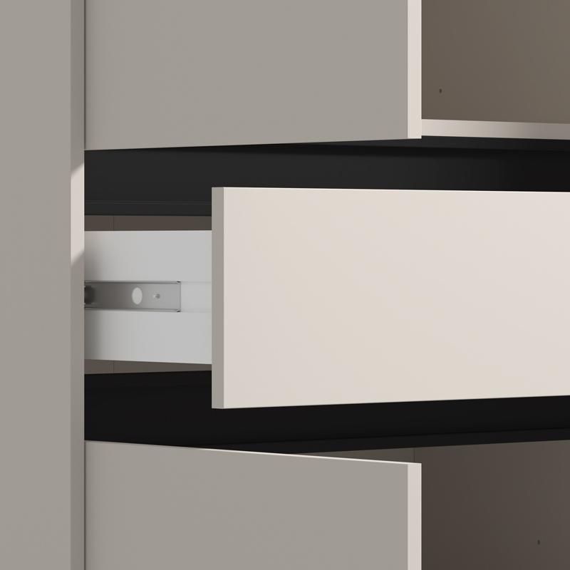 ΝΤΟΥΛΑΠΑ CORBETT 3K1F1O h211 CASHMERE/ΜΑΥΡΟ ΜΑΤ ΧΡΩΜΑ 138x55x211εκ - Image 5