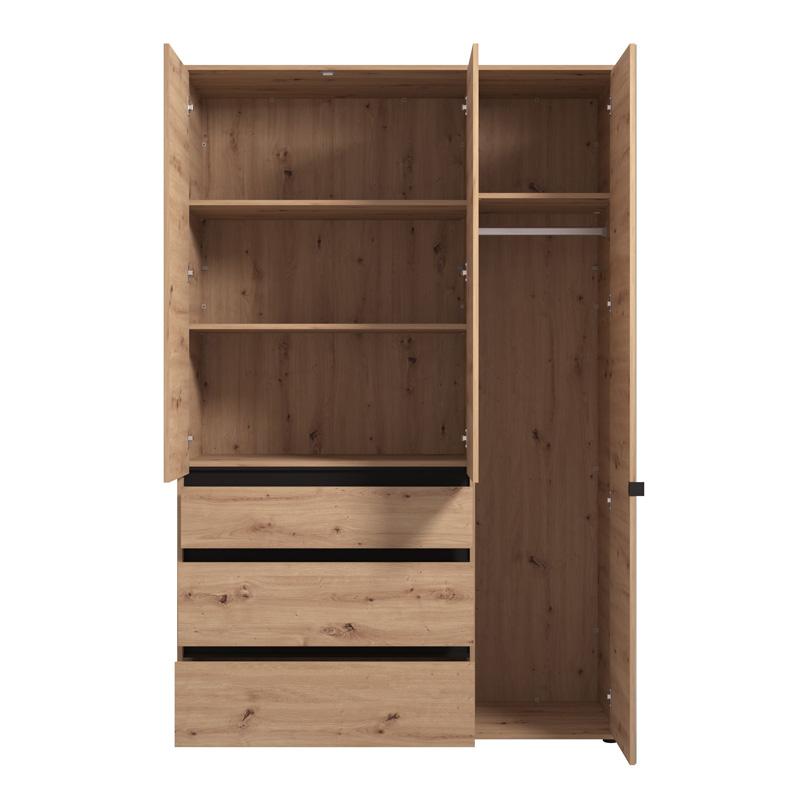 ΝΤΟΥΛΑΠΑ CORBETT 3K3F1O h211 ARTISAN/ΜΑΥΡΟ ΜΑΤ ΧΡΩΜΑ 138x55x211εκ - Image 4