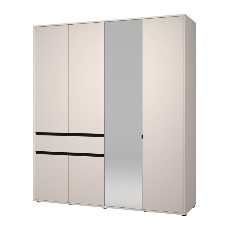 ΝΤΟΥΛΑΠΑ CORBETT 4K1F1O h211 CASHMERE/ΜΑΥΡΟ ΜΑΤ ΧΡΩΜΑ 183x55x211εκ - Image 5