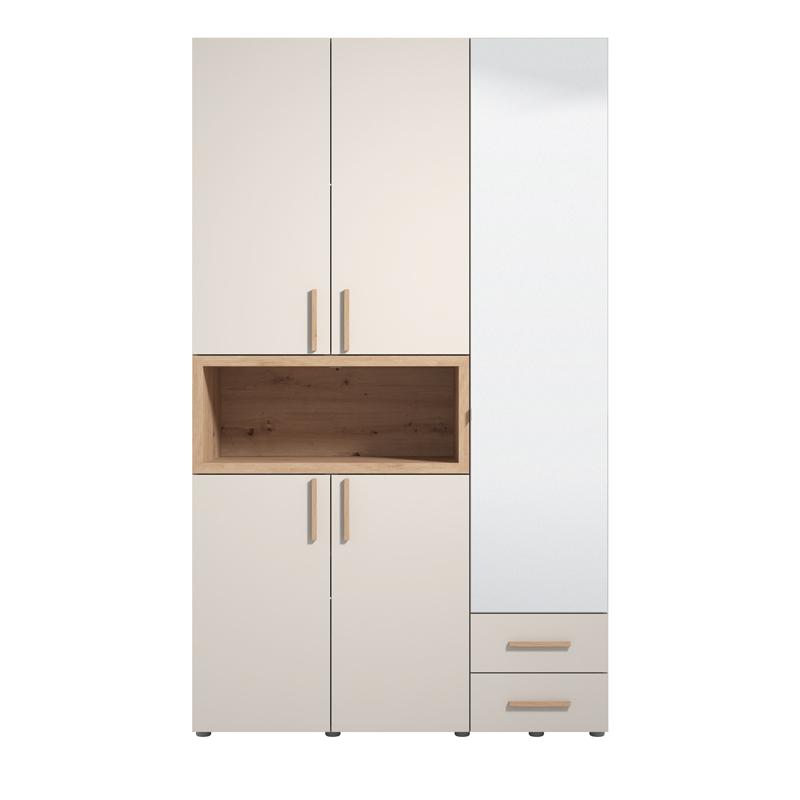 ΝΤΟΥΛΑΠΑ DONALD 3K2F1O h227 CASHMERE/ARTISAN OAK ΧΡΩΜΑ 135x57x227εκ - Image 3