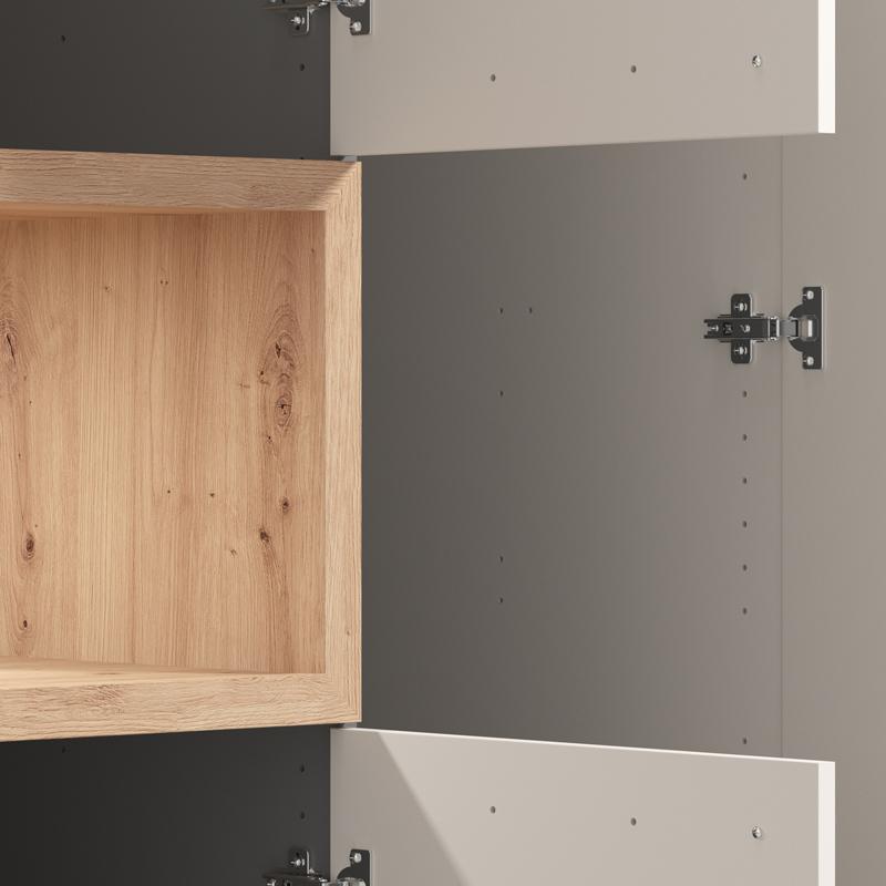 ΝΤΟΥΛΑΠΑ DONALD 3K2F1O h227 CASHMERE/ARTISAN OAK ΧΡΩΜΑ 135x57x227εκ - Image 6