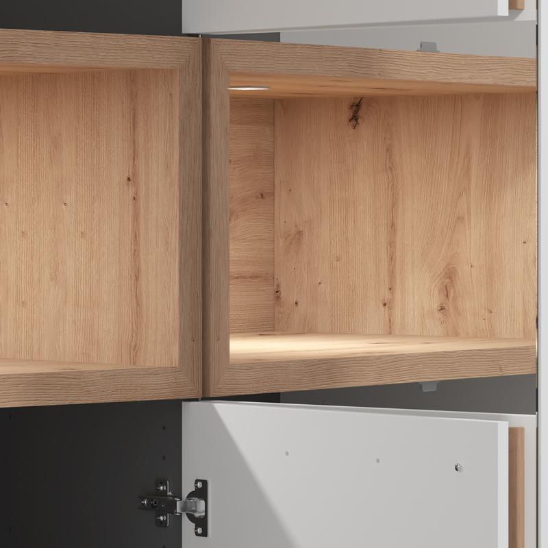 ΝΤΟΥΛΑΠΑ DONALD 4K2F1O h227 ΛΕΥΚΟ/ARTISAN OAK ΧΡΩΜΑ 179x57x227εκ - Image 6