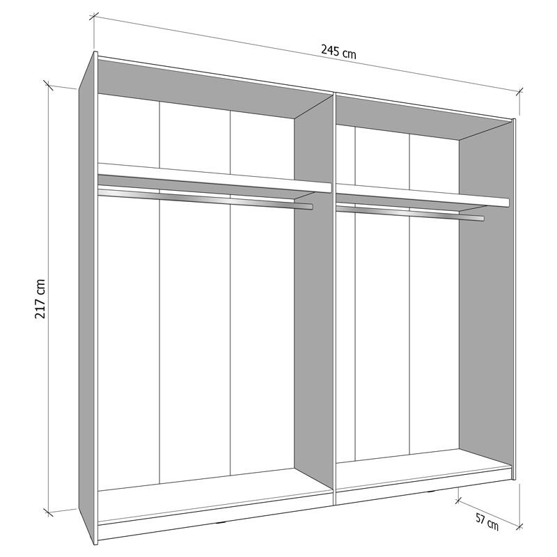 ΝΤΟΥΛΑΠΑ GARD 245 h217 CASHMERE ΧΡΩΜΑ 245x61x218εκ - Image 6