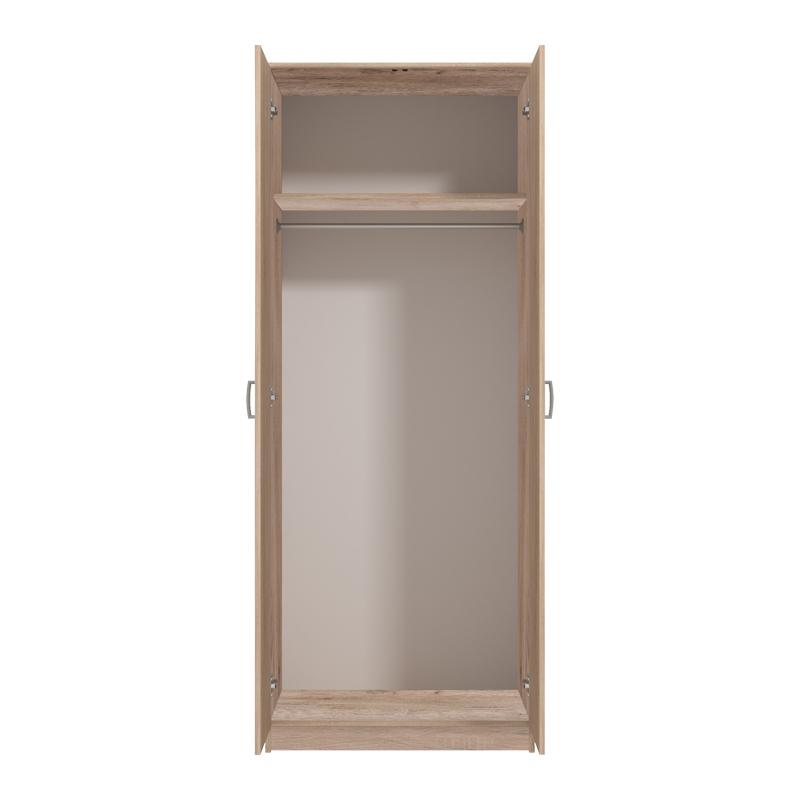 ΝΤΟΥΛΑΠΑ HANA 2Κ GREY OAK 80x52x205εκ - Image 4