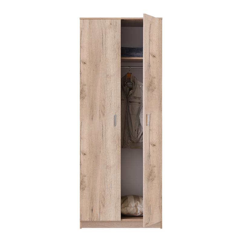 ΝΤΟΥΛΑΠΑ HANA 2Κ GREY OAK 80x52x205εκ - Image 6