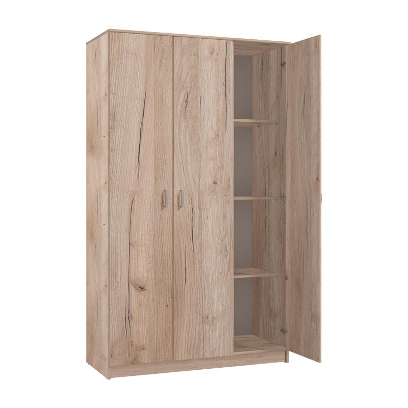 ΝΤΟΥΛΑΠΑ HANA 3K GREY OAK 120x52x205εκ - Image 5