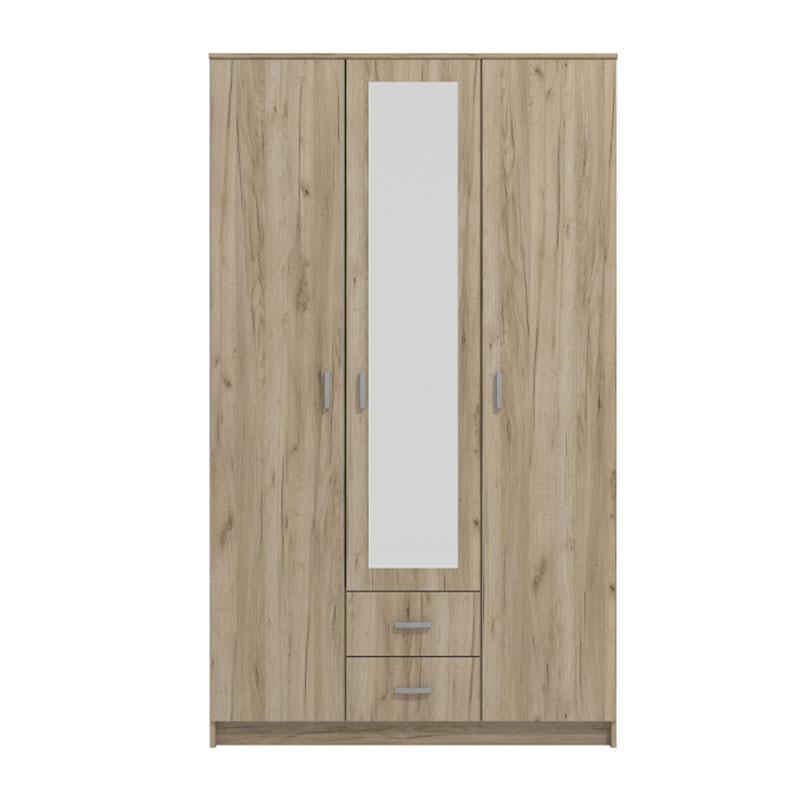 ΝΤΟΥΛΑΠΑ Hana 3Κ2FO GREY OAK 120x52x205εκ - Image 3