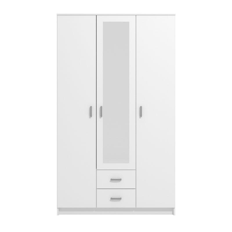 ΝΤΟΥΛΑΠΑ HANA 3K2FO ΛΕΥΚΗ 120x52x205εκ - Image 3