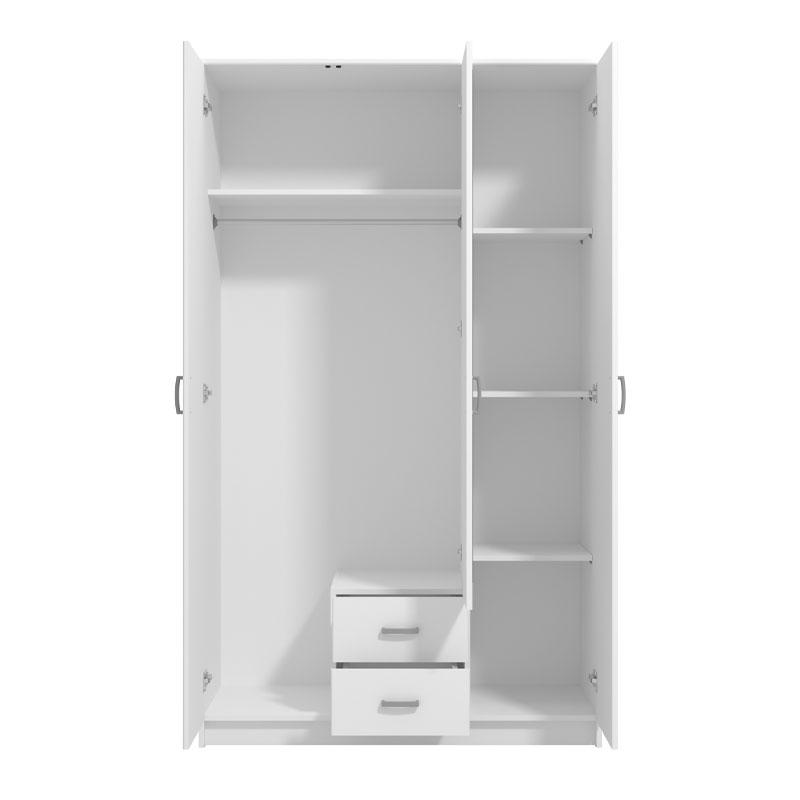 ΝΤΟΥΛΑΠΑ HANA 3K2FO ΛΕΥΚΗ 120x52x205εκ - Image 4