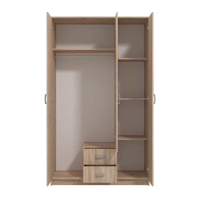 ΝΤΟΥΛΑΠΑ HANA 3K2FO SONOMA 120x52x205εκ - Image 4