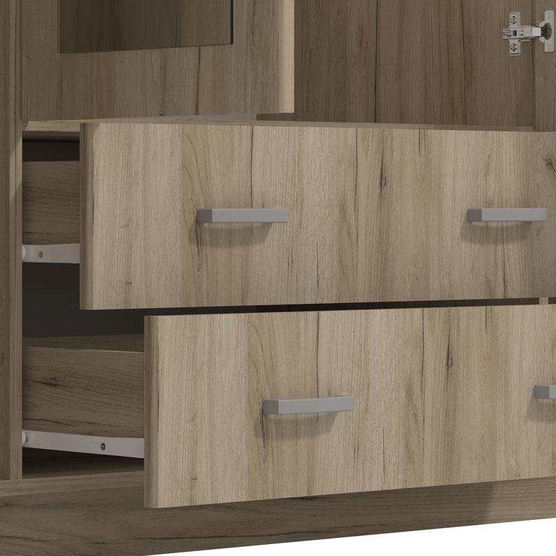 ΝΤΟΥΛΑΠΑ Hana 4Κ2FO GREY OAK 160x52x205εκ - Image 7