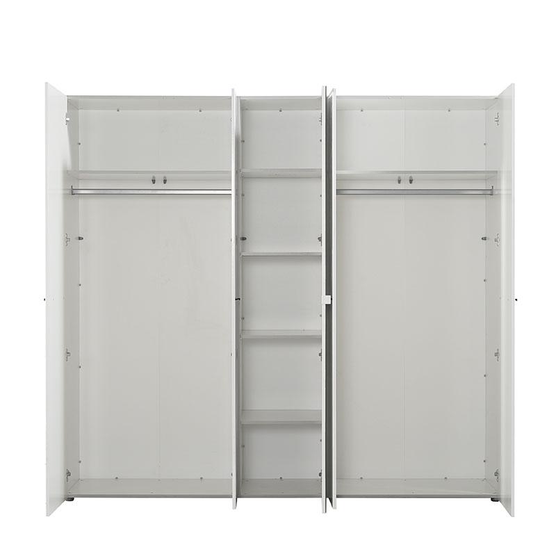 ΝΤΟΥΛΑΠΑ KSANTI ΜΕ ΚΑΘΡΕΦΤΗ 5K1O ΛΕΥΚΗ-ΛΕΥΚΗ ΛΑΚΑ 223.5x55.5x206εκ - Image 5