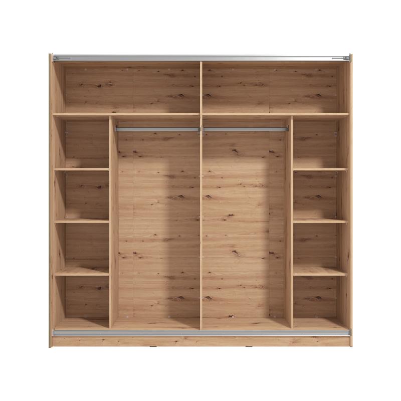 ΝΤΟΥΛΑΠΑ MONDEGO 220 OG ΜΕ ΚΑΘΡΕΦΤΗ ARTISAN-ΛΕΥΚΗ ΛΑΚΑ 217x62.5x210εκ - Image 3