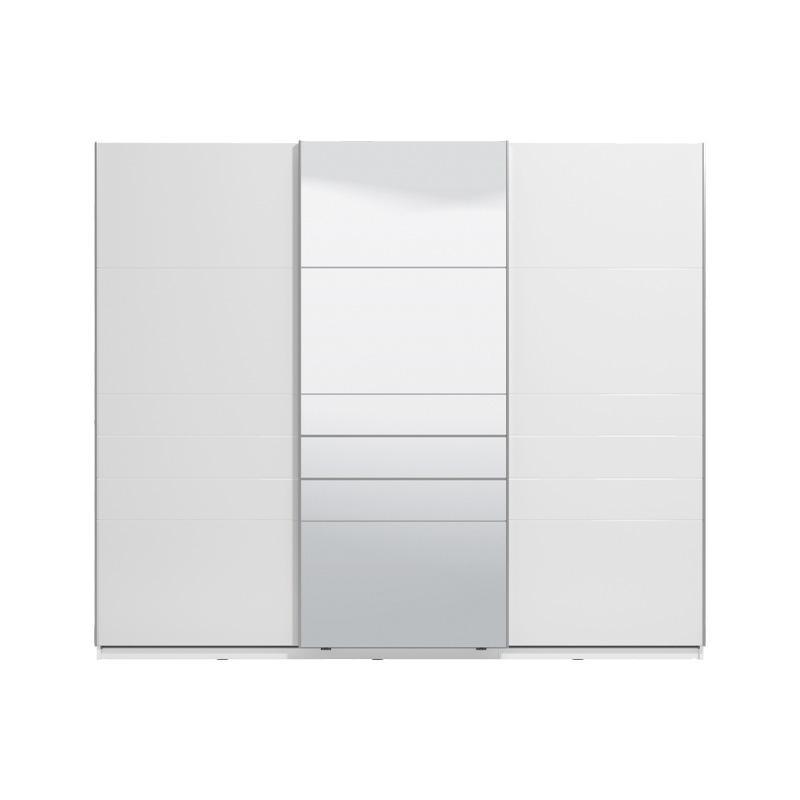 ΝΤΟΥΛΑΠΑ MONDEGO 270 POG ΜΕ ΚΑΘΡΕΦΤΗ ΛΕΥΚΗ-ΛΕΥΚΗ ΛΑΚΑ 262.5x62.5x224cm - Image 3