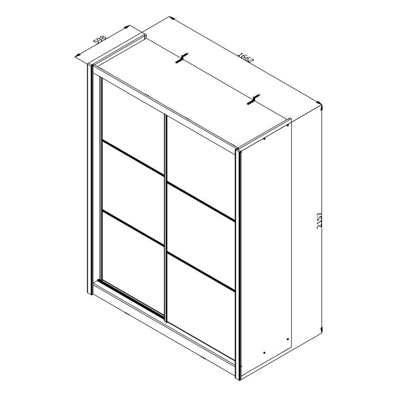 ΝΤΟΥΛΑΠΑ NAVARA 165 ΜΕ ΚΑΘΡΕΦΤΗ ARTISAN OAK 166x60x215,5 - Image 7