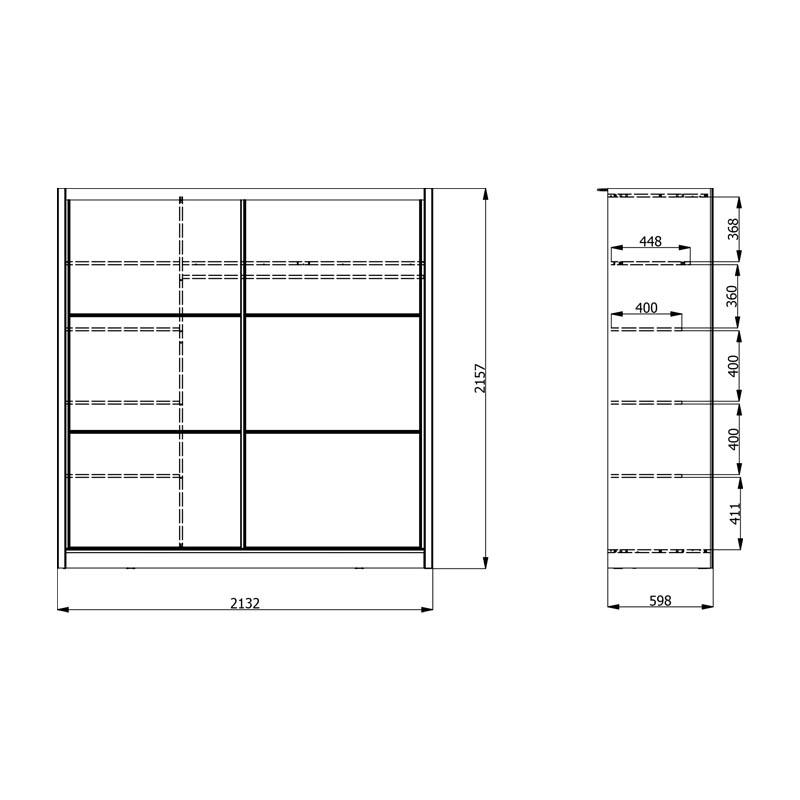 ΝΤΟΥΛΑΠΑ NAVARA 215 ΑRTISAN OAK 213x60x215,5εκ - Image 6
