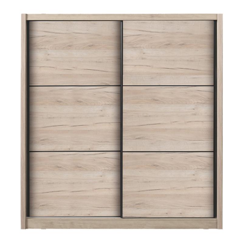 ΝΤΟΥΛΑΠΑ NAVARA 215 GREY OAK 213x60x215,5εκ - Image 3