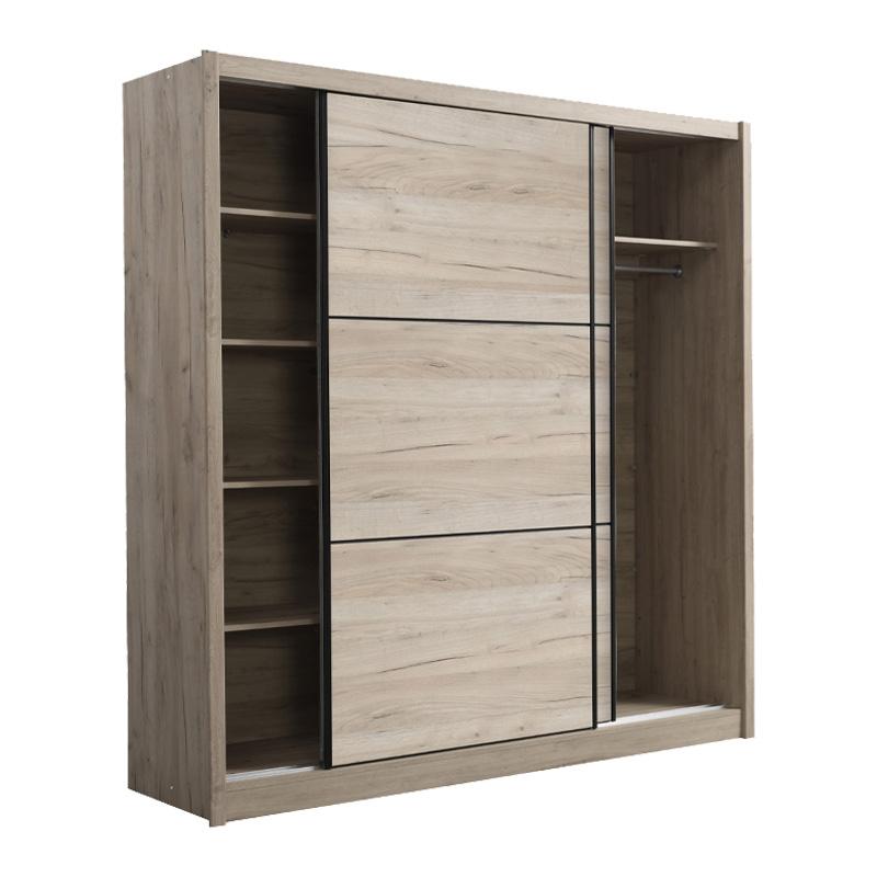 ΝΤΟΥΛΑΠΑ NAVARA 215 GREY OAK 213x60x215,5εκ - Image 4