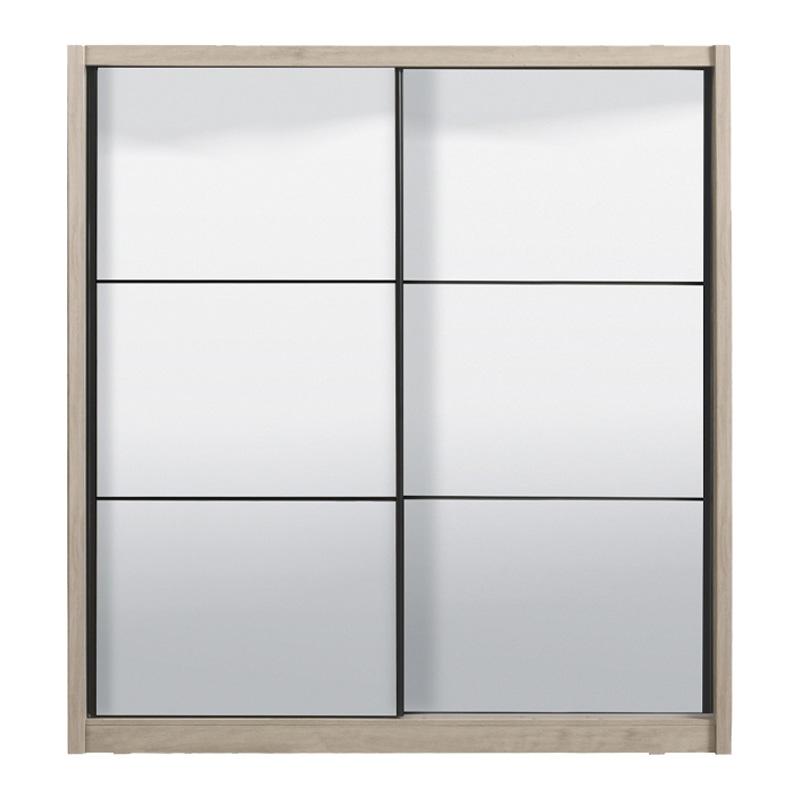 ΝΤΟΥΛΑΠΑ NAVARA ΜΕ ΚΑΘΡΕΦΤΗ 215 2 OG GREY OAK 213x60x215,5εκ - Image 3