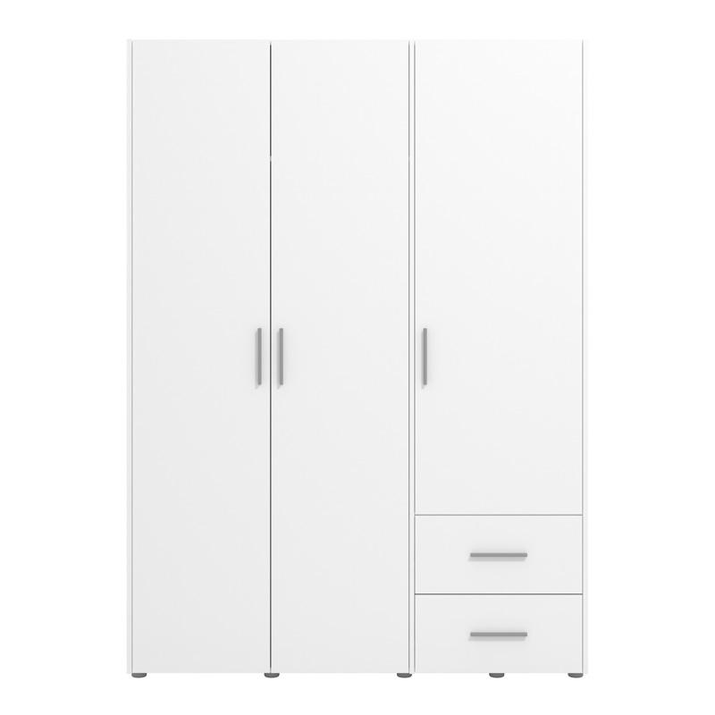 ΝΤΟΥΛΑΠΑ PARNAS 3K2F ΛΕΥΚΟ 149x54x208εκ - Image 3