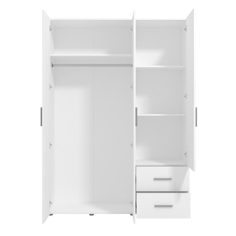 ΝΤΟΥΛΑΠΑ PARNAS 3K2F ΛΕΥΚΟ 149x54x208εκ - Image 5