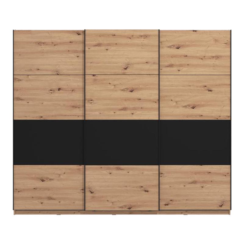 ΝΤΟΥΛΑΠΑ SARDINIA 270 ARTISAN OAK / ΜΑΥΡΟ 262.5x65.5x224εκ - Image 3