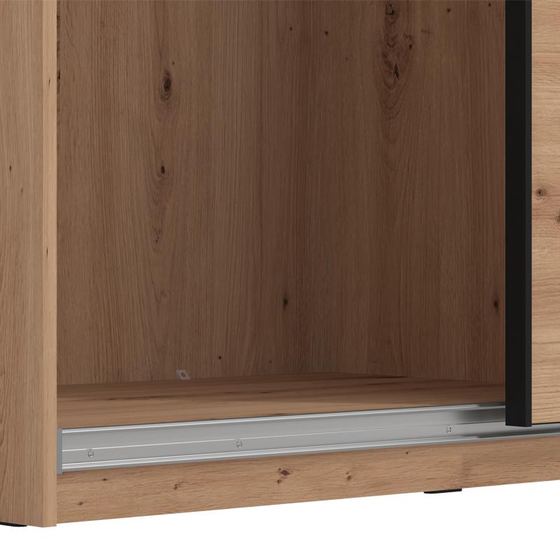 ΝΤΟΥΛΑΠΑ SARDINIA 270 OG ΜΕ ΚΑΘΡΕΦΤΗ ARTISAN OAK / ΜΑΥΡΟ 262.5x65.5x224εκ - Image 5