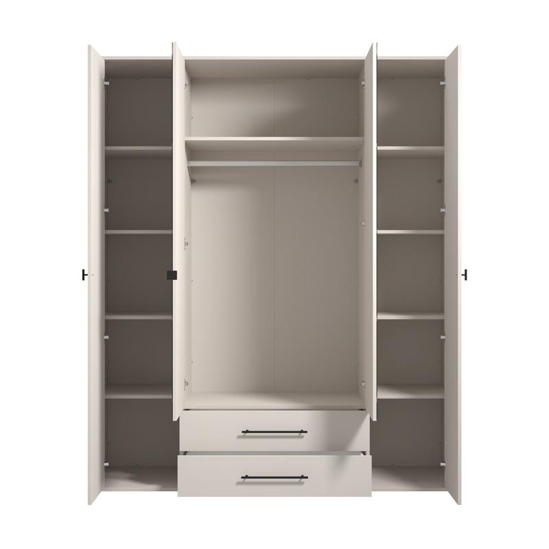 ΝΤΟΥΛΑΠΑ SERDICA 4K2F2O h211 CASHMERE ΧΡΩΜΑ 180x57x211εκ - Image 3