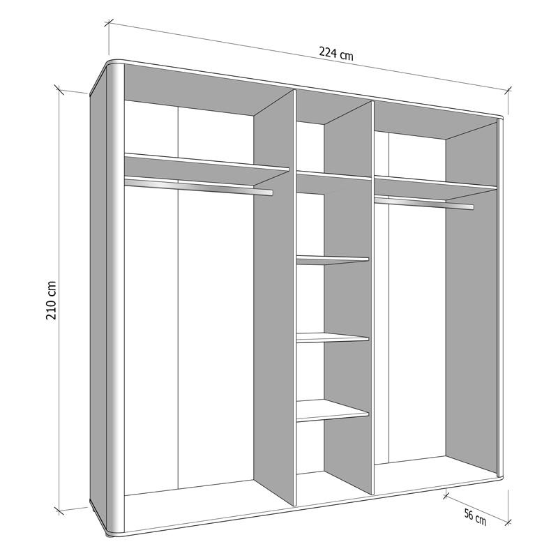ΝΤΟΥΛΑΠΑ SERDICA 5K1O h211 CASHMERE ΧΡΩΜΑ 225x57x211εκ - Image 7