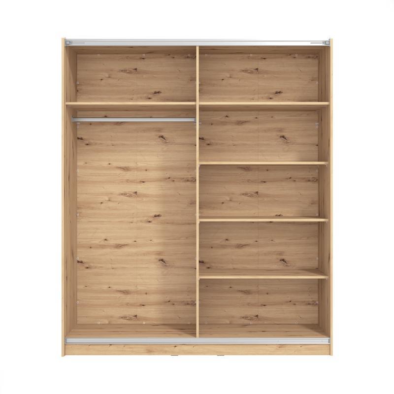 ΝΤΟΥΛΑΠΑ SIERRA 180 ΜΕ ΚΑΘΡΕΦΤΗ ARTISAN OAK 180x62.5x210εκ - Image 4