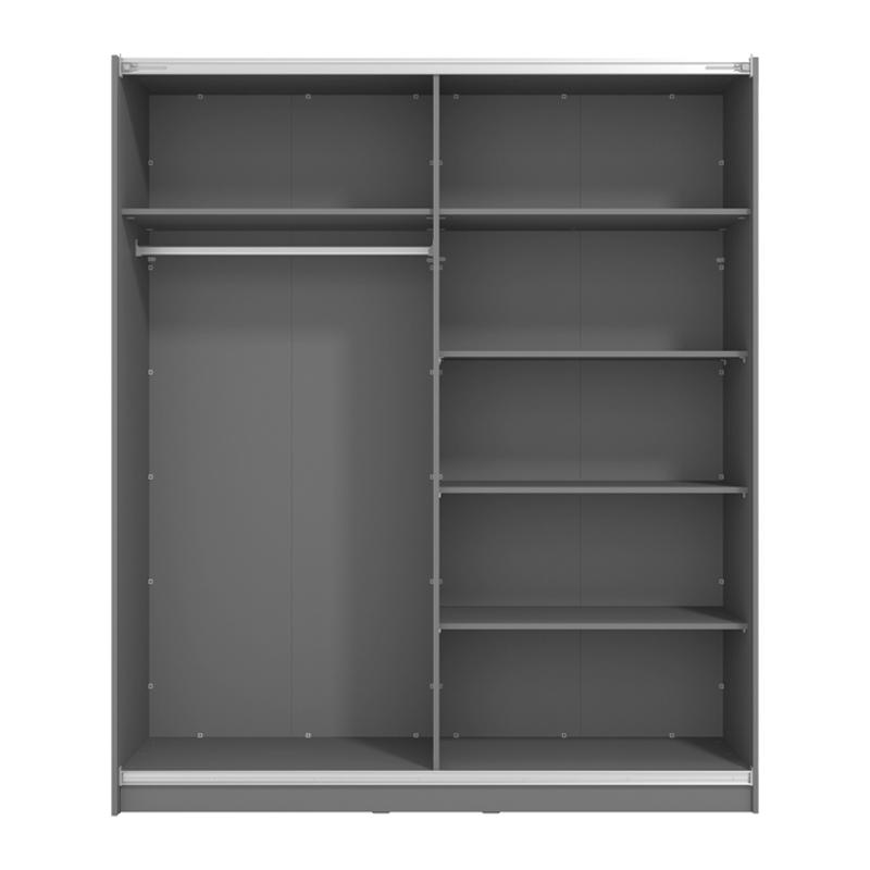 ΝΤΟΥΛΑΠΑ SIERRA 180 ΜΕ ΚΑΘΡΕΦΤΗ ΓΚΡΙ 180x62.5x210εκ - Image 4