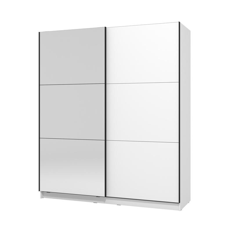 ΝΤΟΥΛΑΠΑ SIERRA 180 ΜΕ ΚΑΘΡΕΦΤΗ ΛΕΥΚΟ 180x62.5x210εκ - Image 3