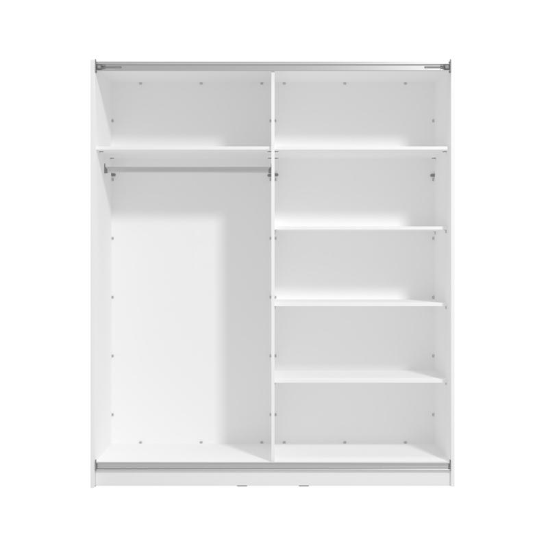 ΝΤΟΥΛΑΠΑ SIERRA 180 ΜΕ ΚΑΘΡΕΦΤΗ ΛΕΥΚΟ 180x62.5x210εκ - Image 4