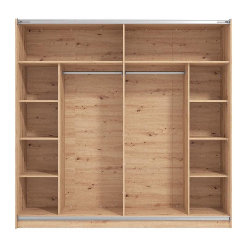 ΝΤΟΥΛΑΠΑ SIERRA 220 ΜΕ ΚΑΘΡΕΦΤΗ ARTISAN OAK 217x62.5x210εκ - Image 4
