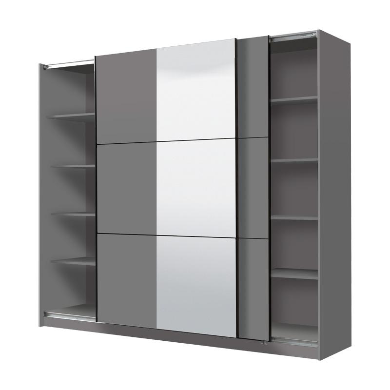 ΝΤΟΥΛΑΠΑ SIERRA 240 ΜΕ ΚΑΘΡΕΦΤΗ ΓΚΡΙ ΧΡΩΜΑ 236.5x62.5x210εκ - Image 4