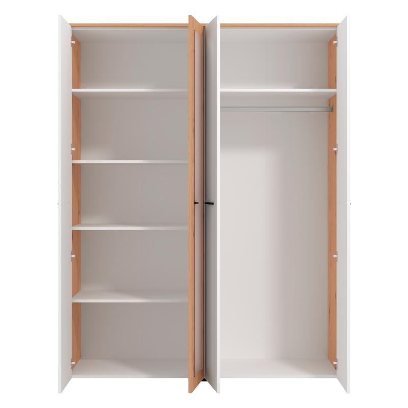 ΝΤΟΥΛΑΠΑ VARADERO 4K1O ARTISAN OAK-ΛΕΥΚΟ-ARTISAN OAK 157,5x53x203,5εκ - Image 4