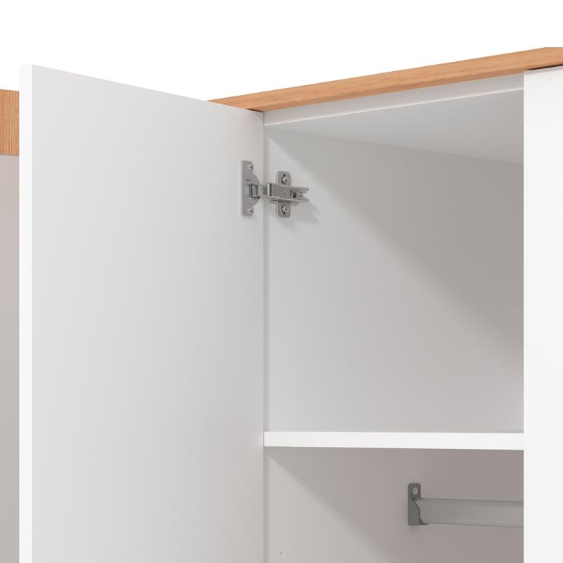 ΝΤΟΥΛΑΠΑ VARADERO 4K1O ARTISAN OAK-ΛΕΥΚΟ-ARTISAN OAK 157,5x53x203,5εκ - Image 5