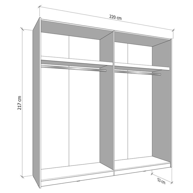 ΝΤΟΥΛΑΠΑ VEYMONT 220 OG h217 CASHMERE ΧΡΩΜΑ 220x61x218εκ - Image 5