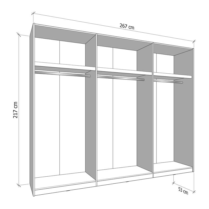 ΝΤΟΥΛΑΠΑ VEYMONT 270 OG h217 ARTISAN ΧΡΩΜΑ 267x61x218εκ - Image 6