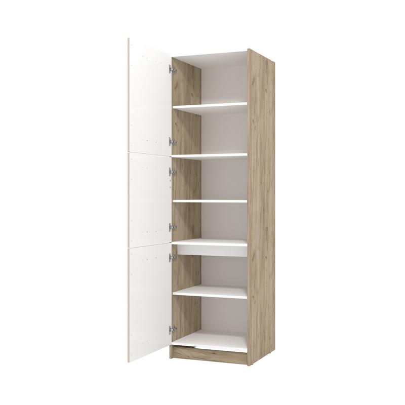 ΝΤΟΥΛΑΠΙ ΚΟΥΖΙΝΑΣ DIANA BD 60 GREY OAK-SAND ΓΥΑΛΙΣΤΕΡΟ FOIL 60x58x215εκ - Image 5