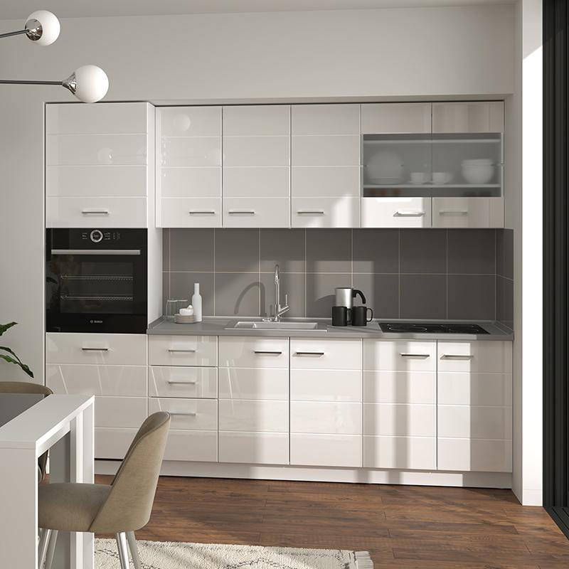ΝΤΟΥΛΑΠΙ ΚΟΥΖΙΝΑΣ Diva BD 60 ΛΕΥΚΗ/ΛΕΥΚΗ ΛΑΚΑ 60x57,5x214,5εκ - Image 7